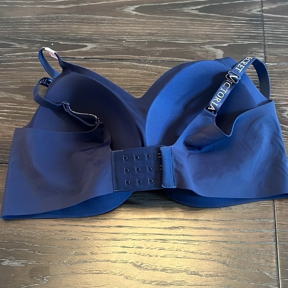 Victoria’s Secret Lightly Lined Wireless Bra XL Navy Blue - Picture 4 of 6